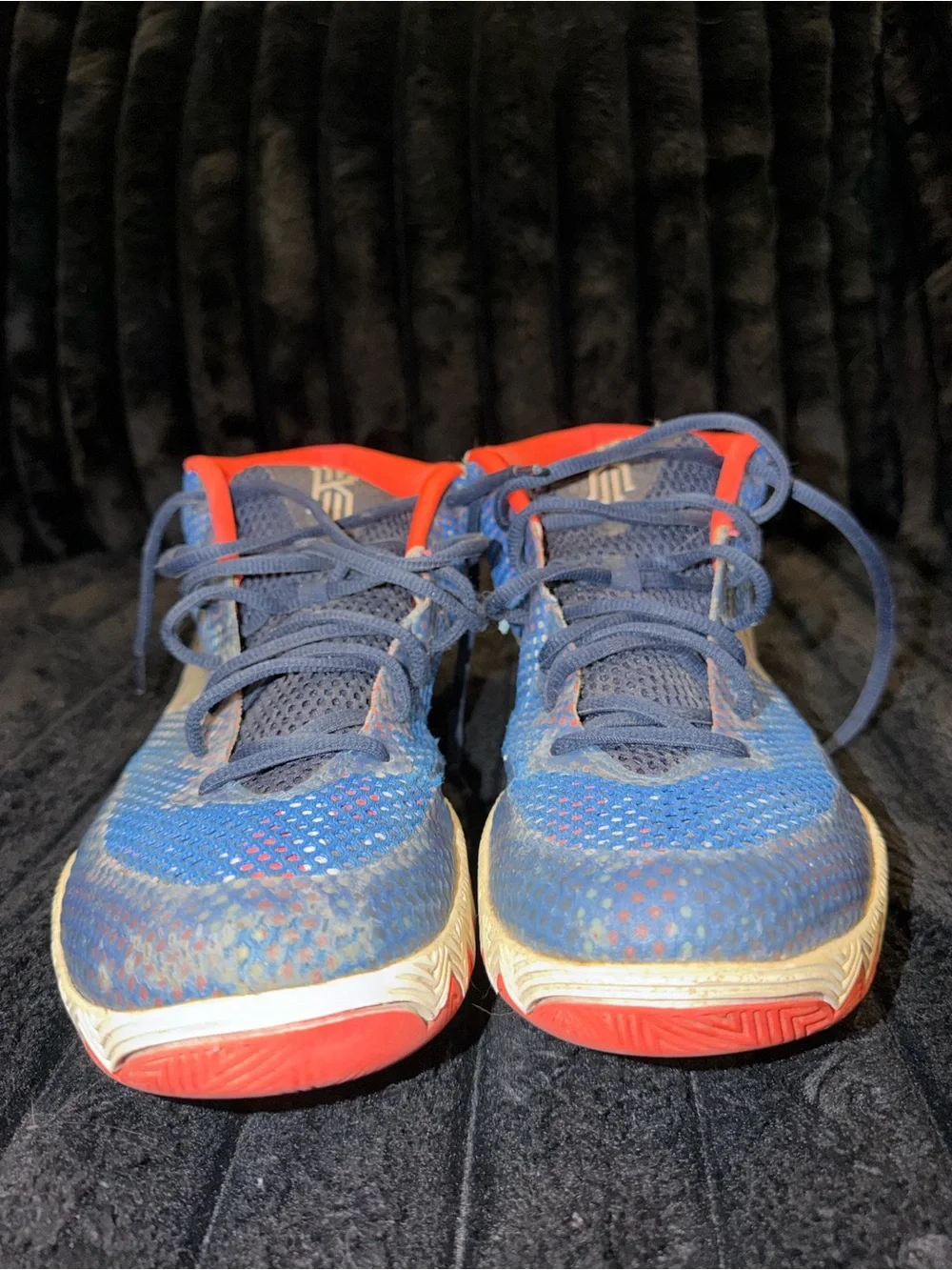 Nike Kyrie Men’s Basketball Shoes - Blue with Red Accents